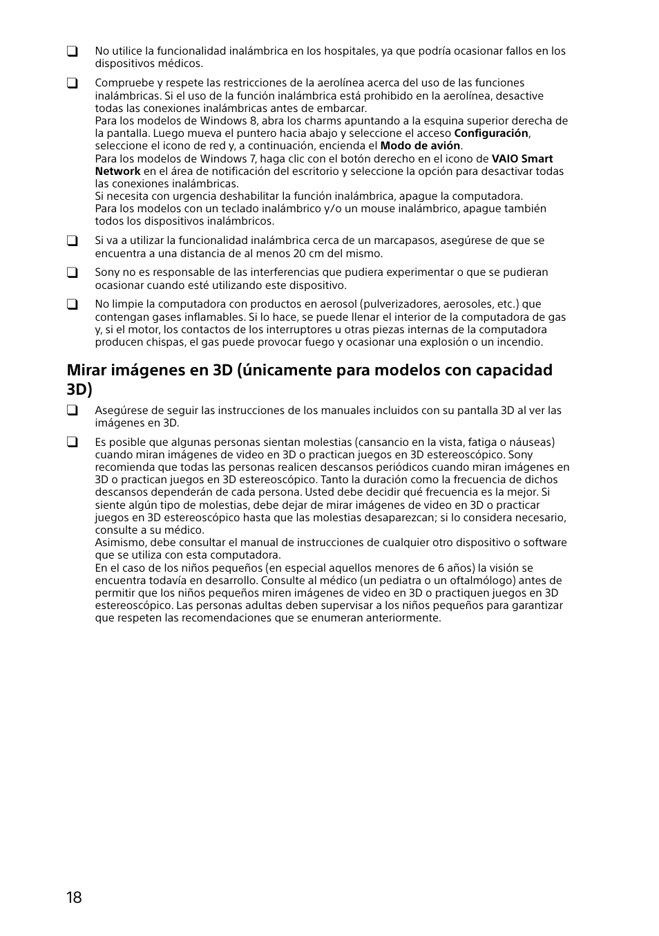 Sony SVT212190X User Manual | Page 18 / 24