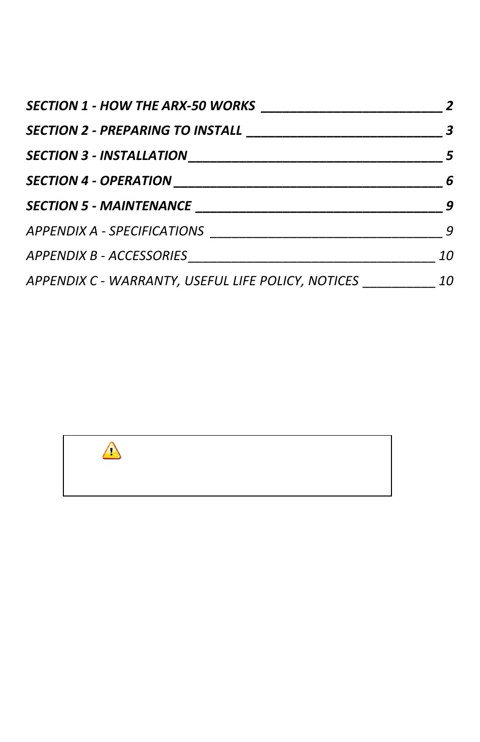 ACR Electronics Y1-03-0229C User Manual | Page 3 / 13