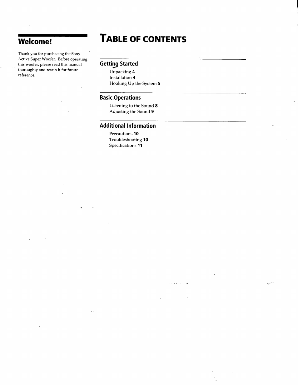 Sony SA-W303 User Manual | Page 2 / 6
