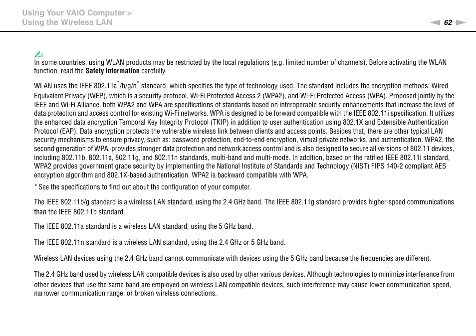 Sony VGN-NW320F User Manual | Page 62 / 151