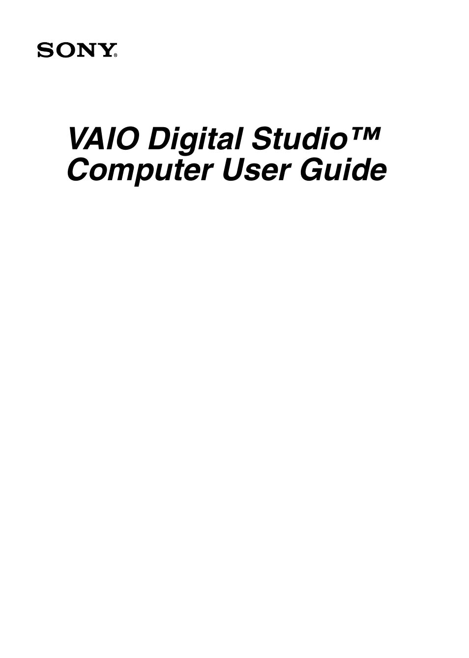 Sony PCV-RX690G User Manual | 100 pages