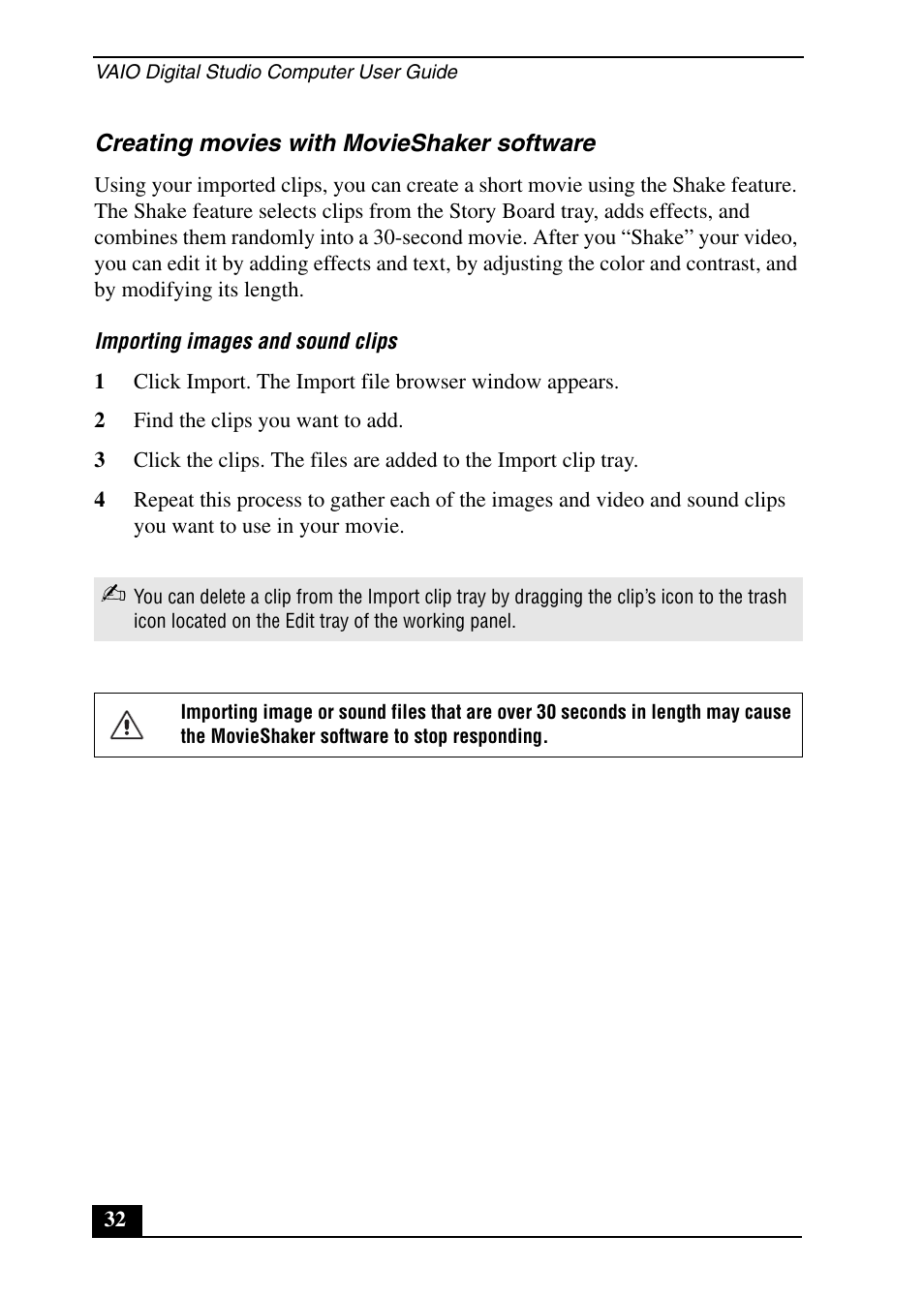 Sony PCV-RX690G User Manual | Page 32 / 100