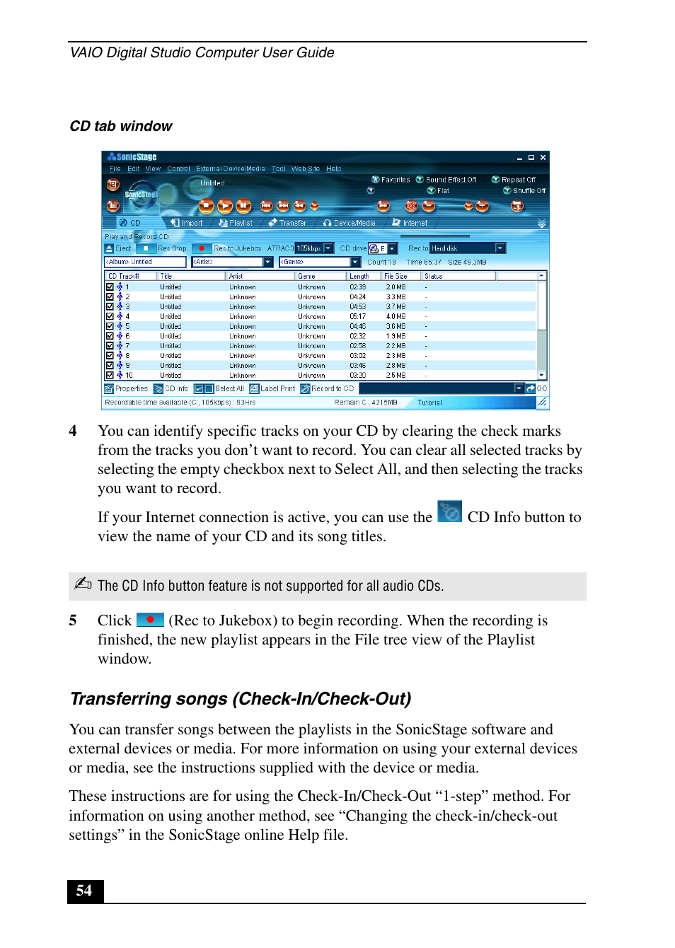 Sony PCV-RX690G User Manual | Page 54 / 100