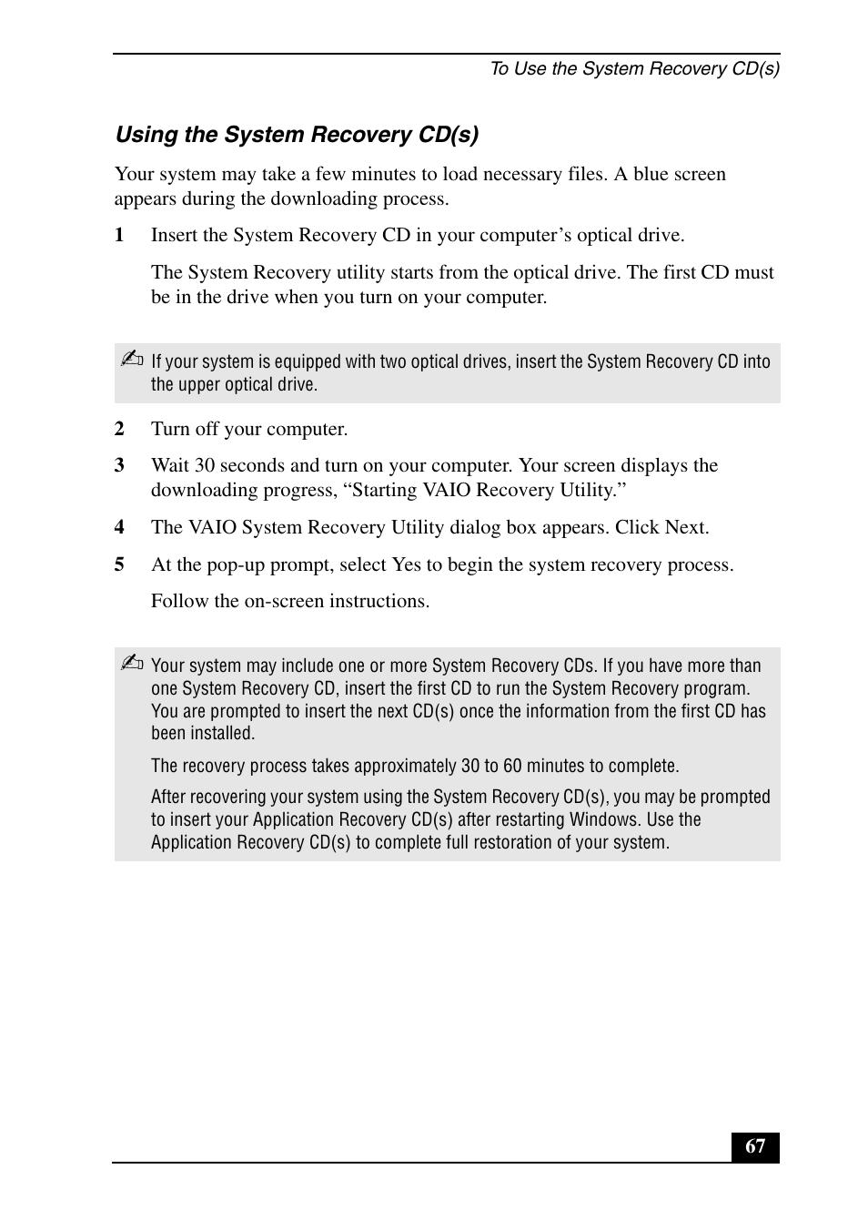 Sony PCV-RX690G User Manual | Page 67 / 100