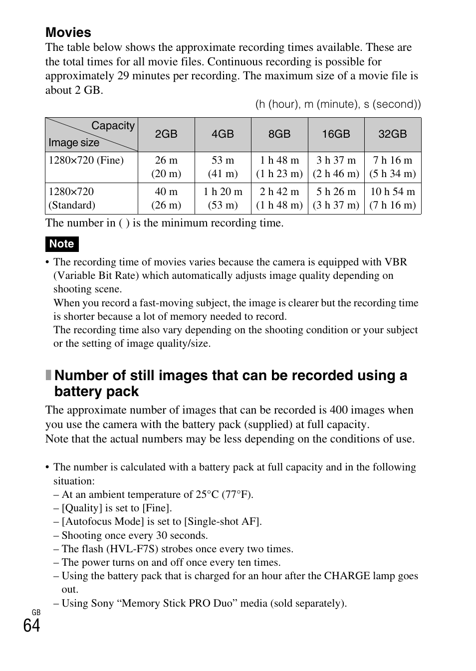 Movies | Sony NEX-C3A User Manual | Page 64 / 85