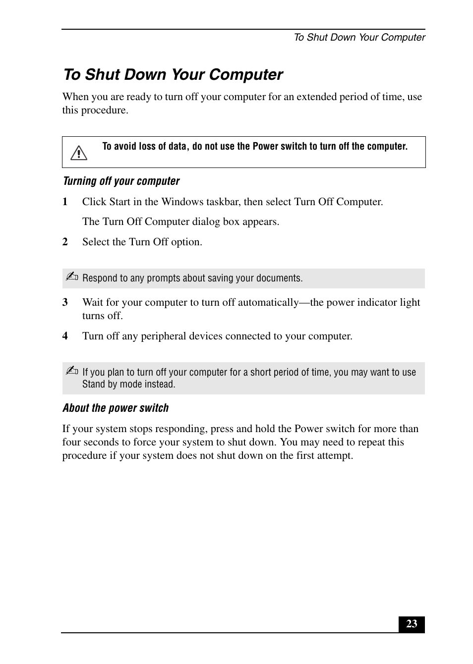 Sony PCV-RX690G User Manual | Page 23 / 36