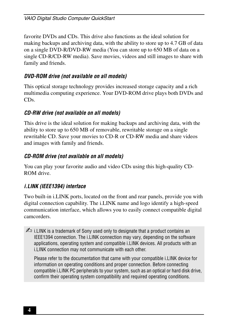 Sony PCV-RX690G User Manual | Page 4 / 36