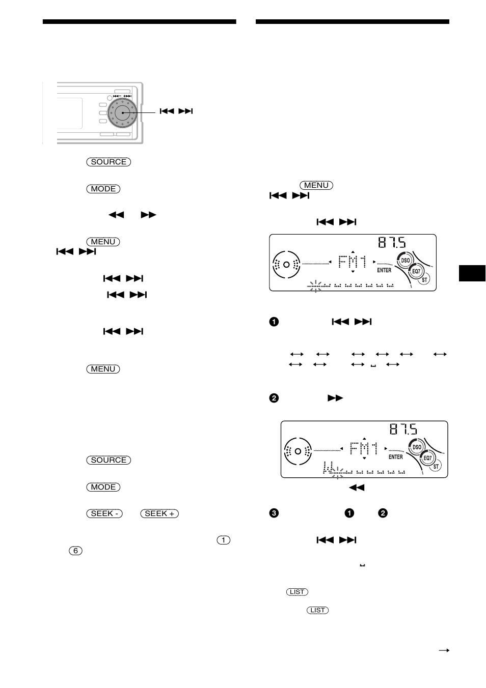 Storing only desired stations, Storing station names - station memo, Station memo | 17 storing only desired stations, Storing station names | Sony CDX-MP70 User Manual | Page 17 / 96