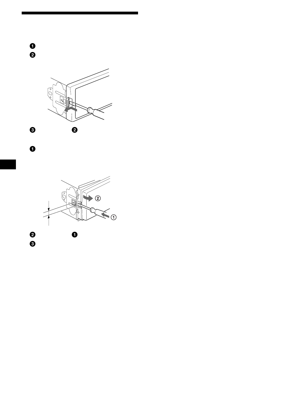 Removing the unit, 28 removing the unit | Sony CDX-MP70 User Manual | Page 28 / 96