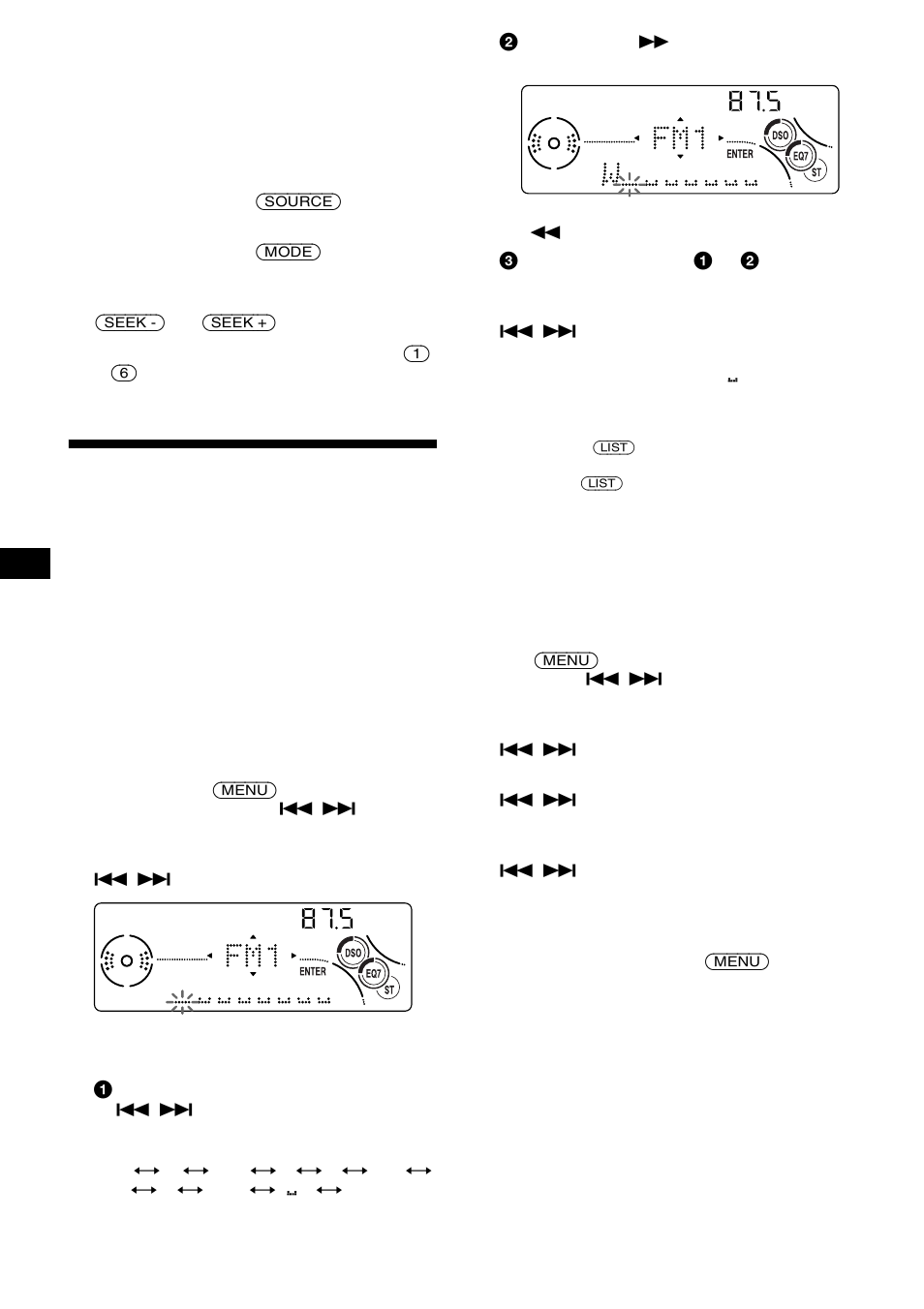 Mémorisation des noms de station, Fonction de mémoire des stations | Sony CDX-MP70 User Manual | Page 50 / 96