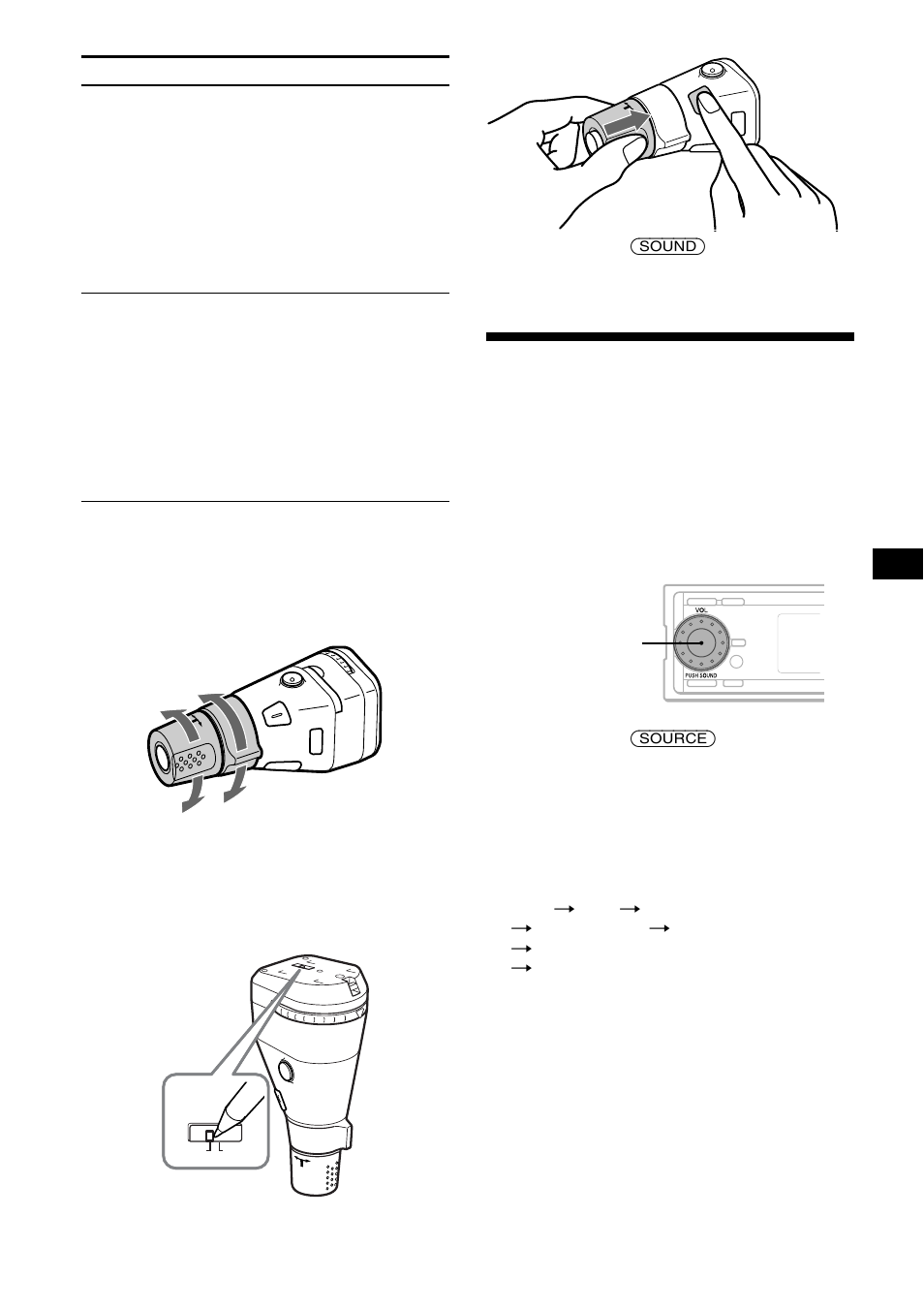Réglage des caractéristiques du son | Sony CDX-MP70 User Manual | Page 53 / 96