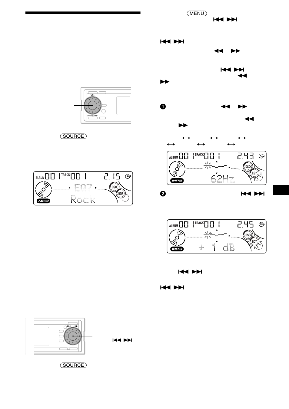 Ajuste del ecualizador, 23 ajuste del ecualizador | Sony CDX-MP70 User Manual | Page 87 / 96