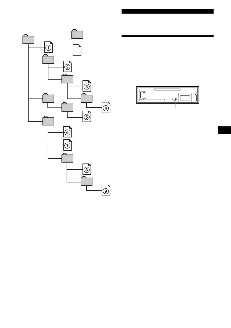 Getting started, Resetting the unit | Sony CDX-MP70 User Manual | Page 9 / 96