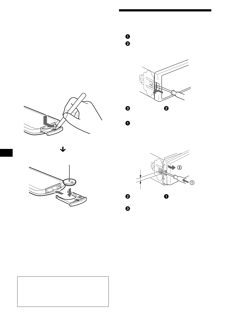 Extracción de la unidad | Sony CDX-MP70 User Manual | Page 92 / 96