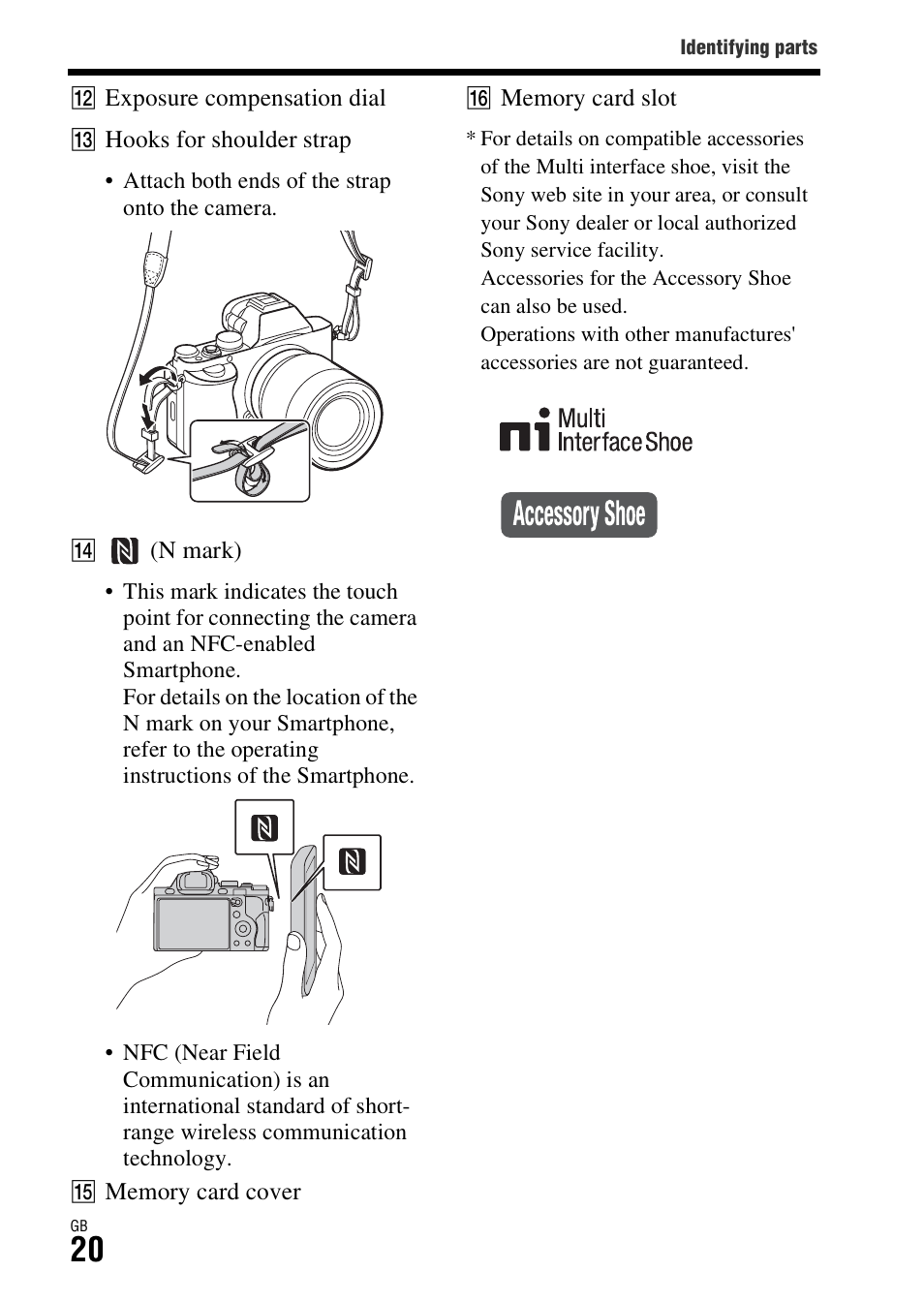 Sony ILCE-7R User Manual | Page 20 / 96