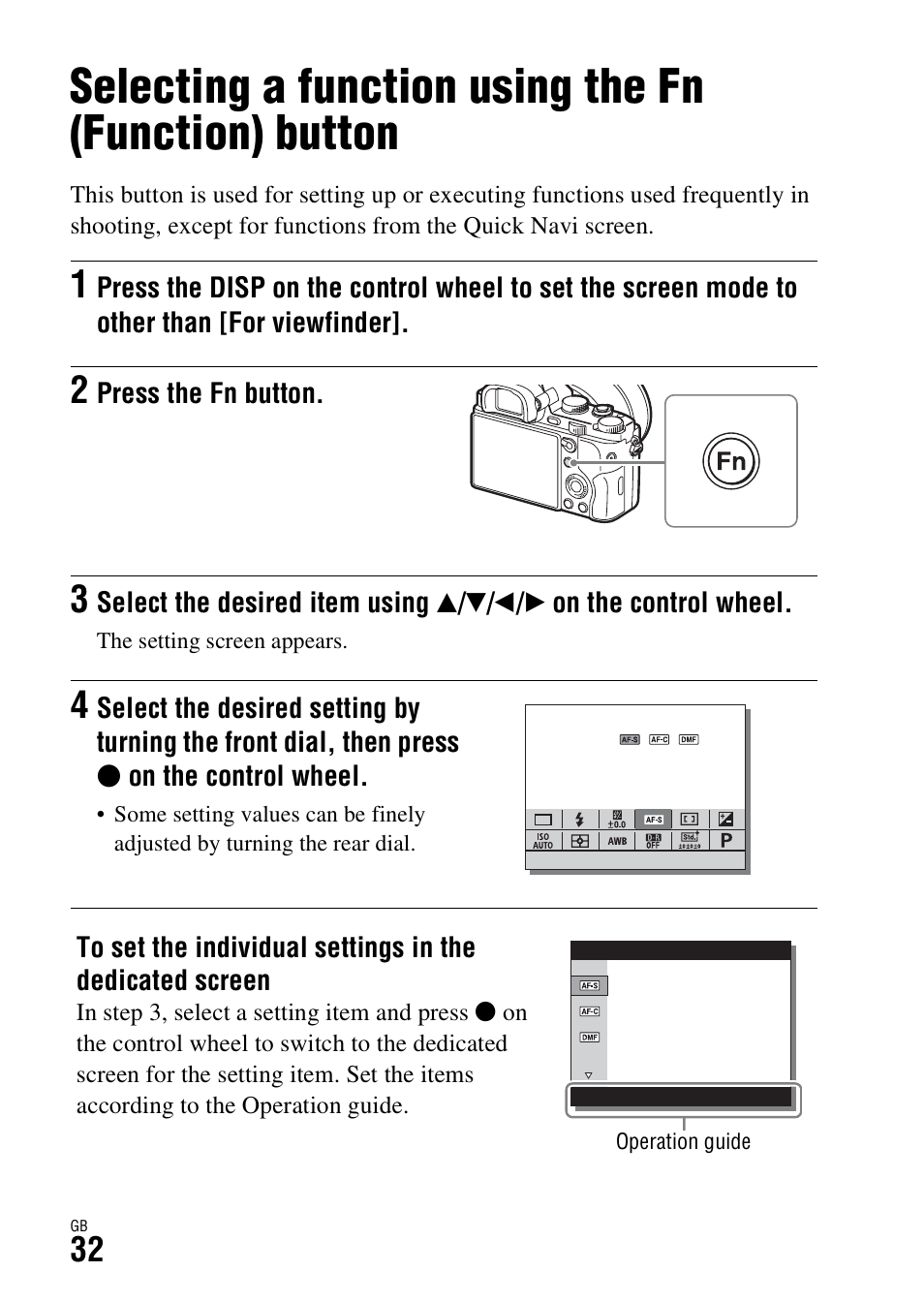 Sony ILCE-7R User Manual | Page 32 / 96