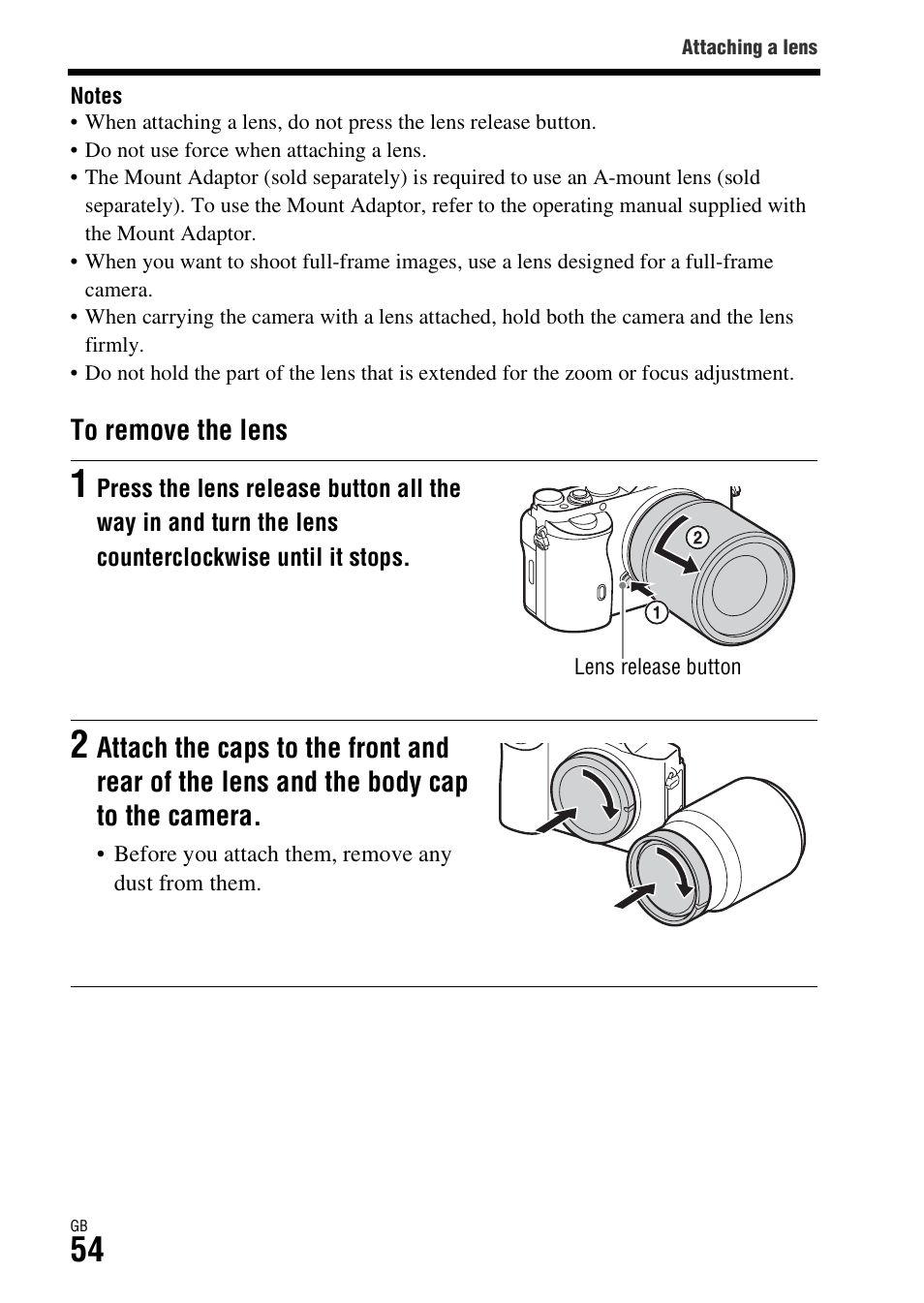 Sony ILCE-7R User Manual | Page 54 / 96