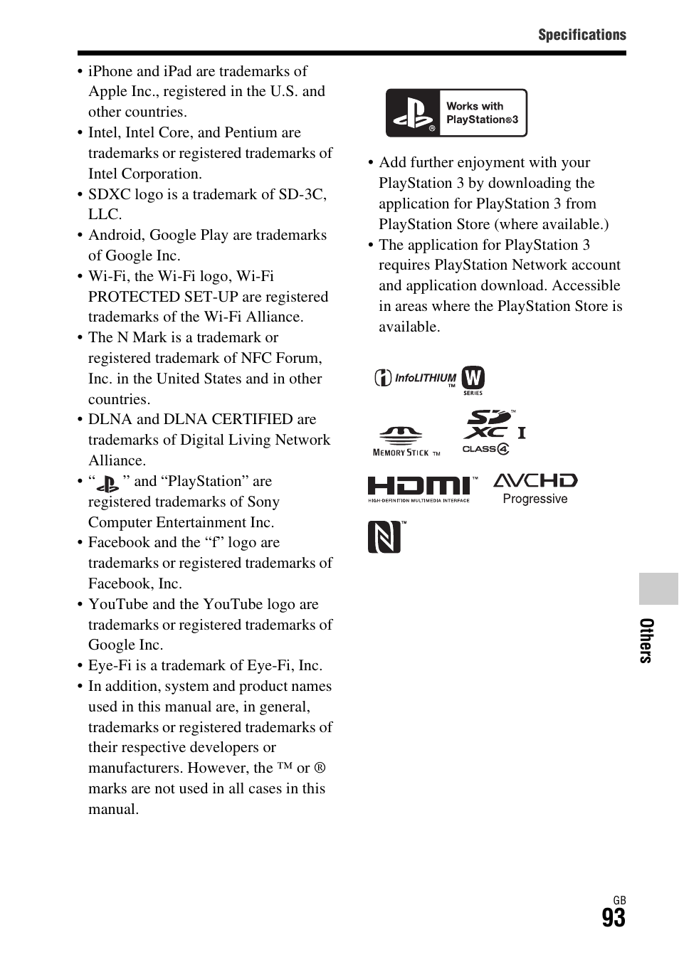 Sony ILCE-7R User Manual | Page 93 / 96