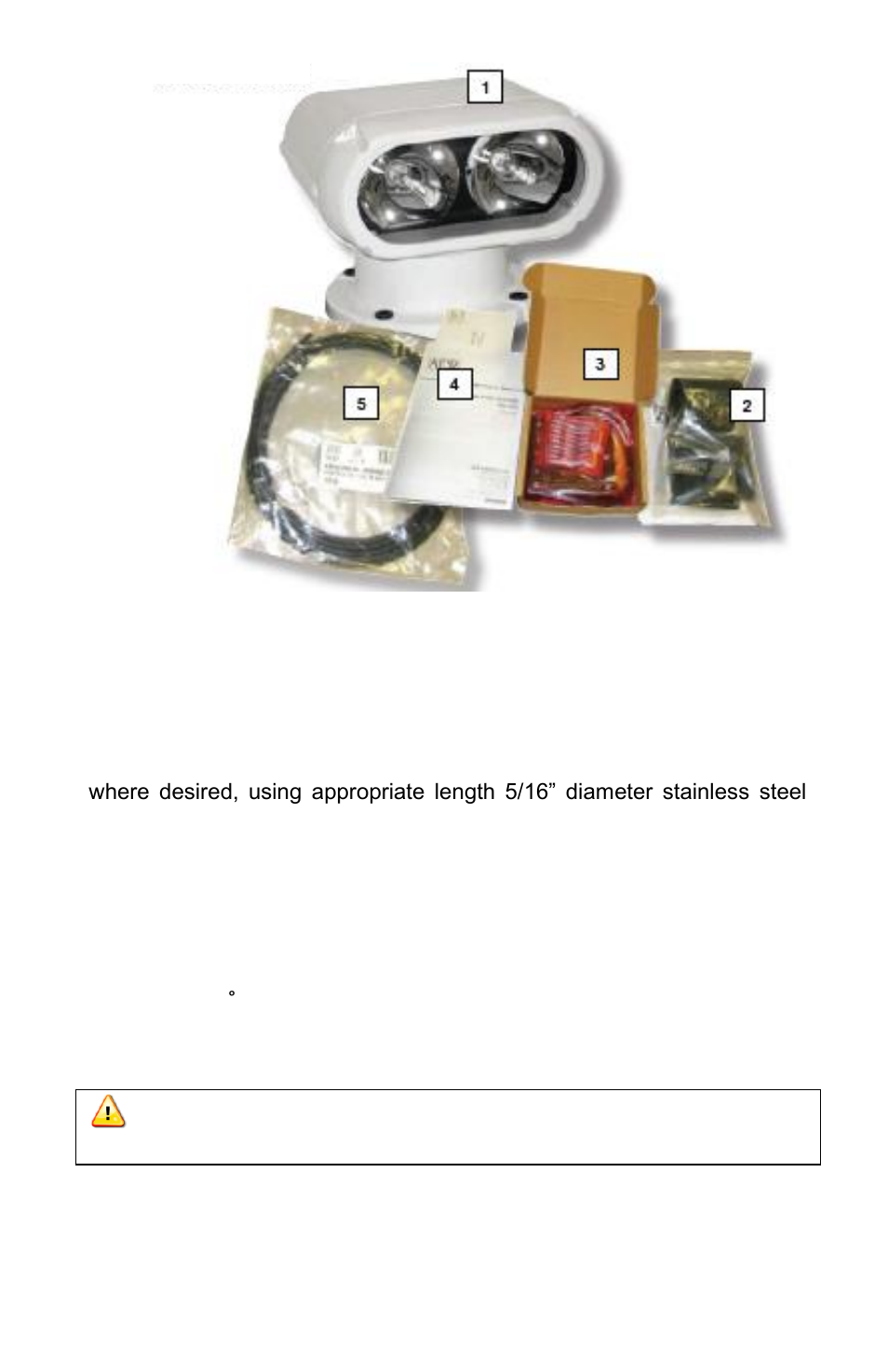 Section 2- searchlight mounting | ACR Electronics 1933 User Manual | Page 5 / 16