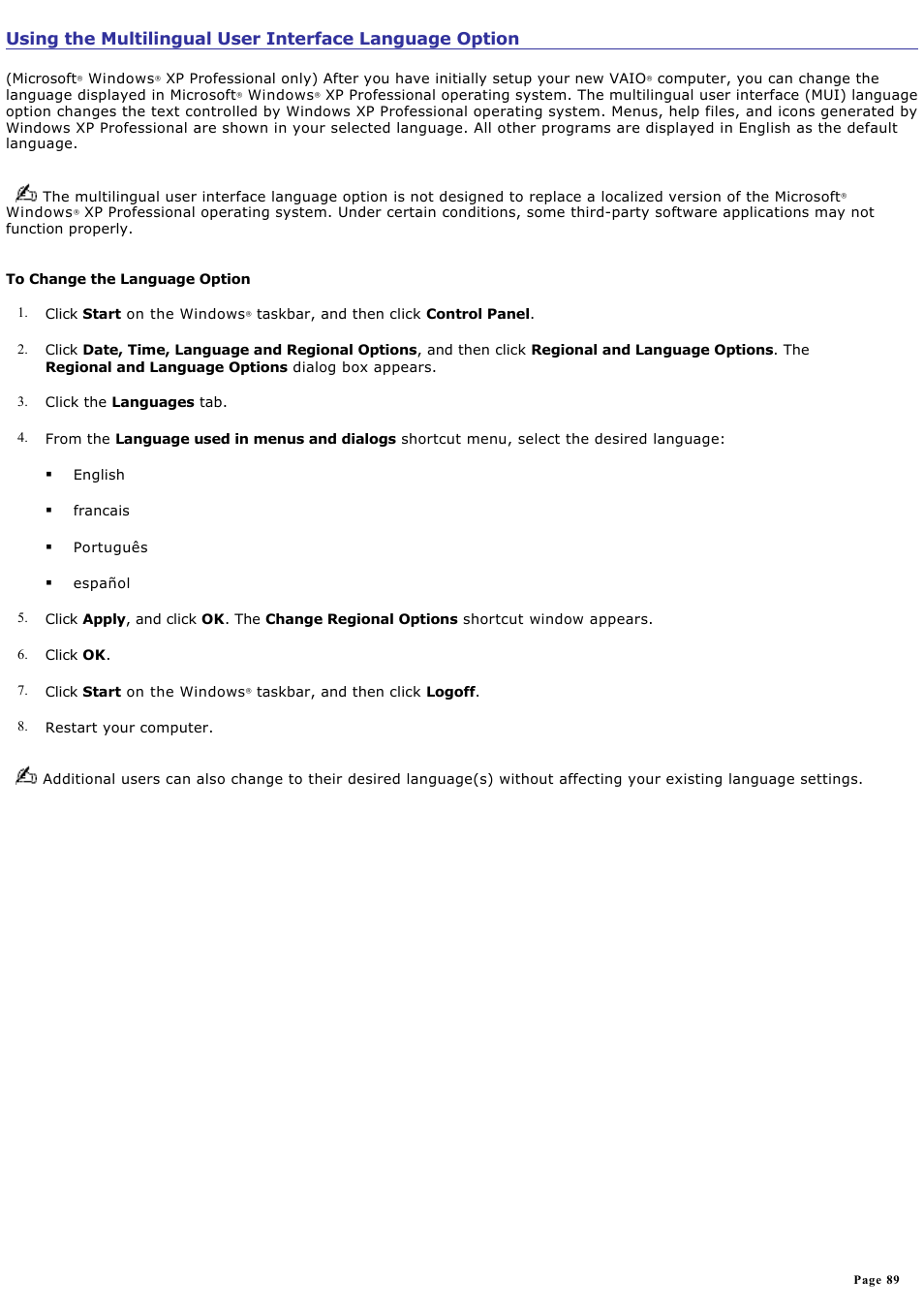 Sony PCG-GRX690 User Manual | Page 89 / 194