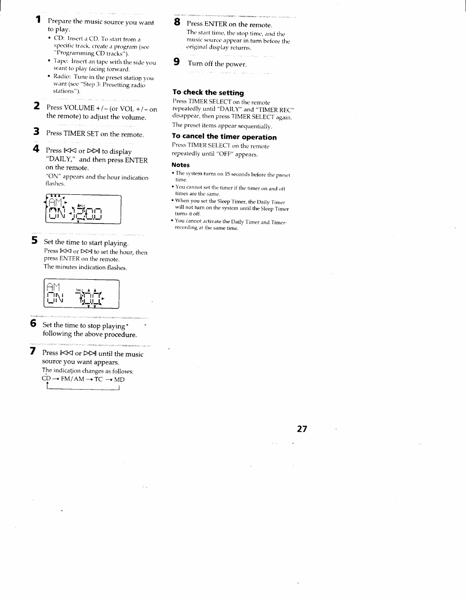 Sony CMT-ED1 User Manual | Page 27 / 35