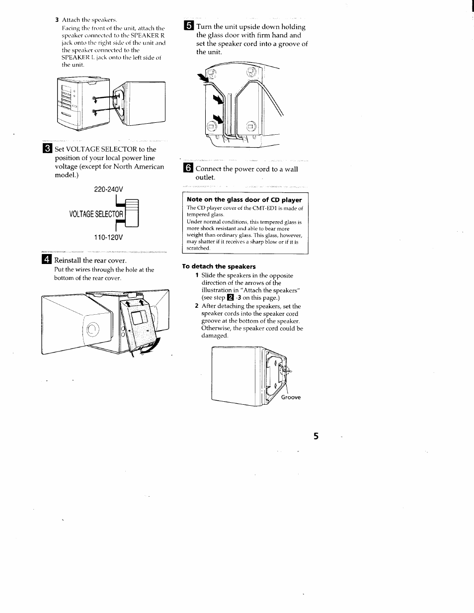 Sony CMT-ED1 User Manual | Page 5 / 35