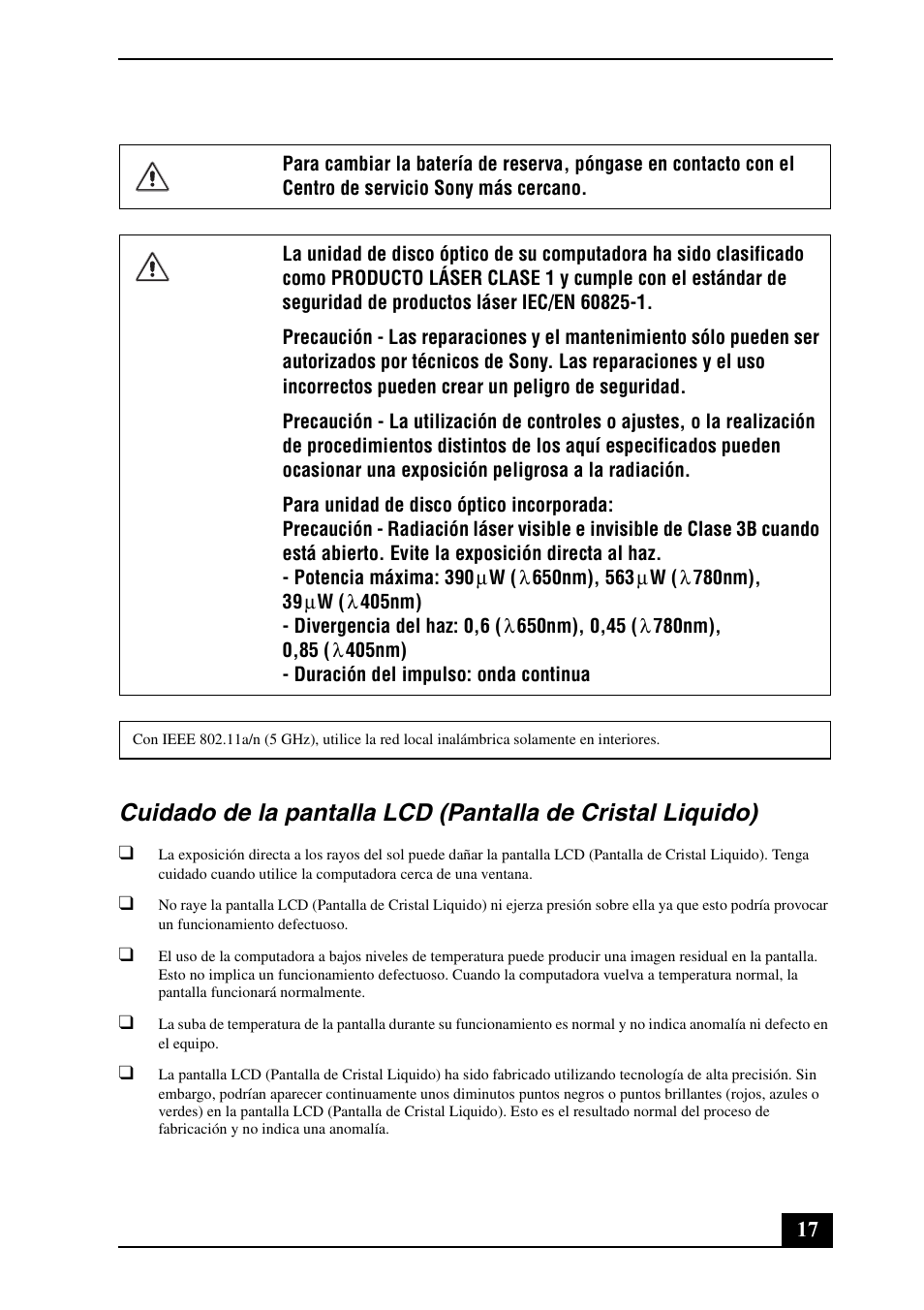 Sony VPCS131FM User Manual | Page 17 / 28