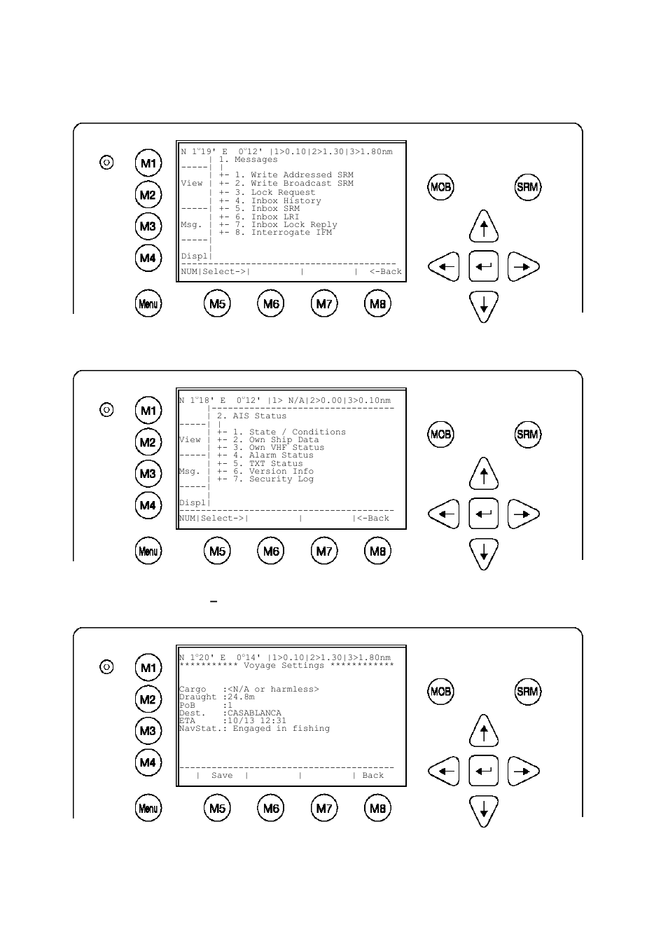 4 sub-menus overview | ACR Electronics Nauticast Y1-03-0203 User Manual | Page 22 / 100