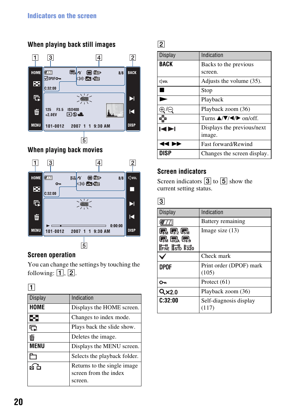 Sony DSC-T200 User Manual | Page 20 / 131