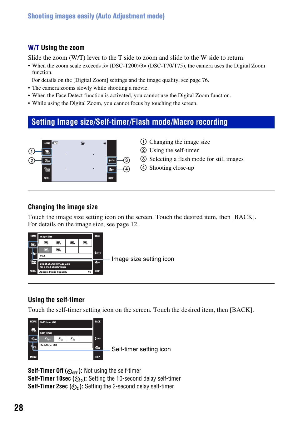 R (28) | Sony DSC-T200 User Manual | Page 28 / 131