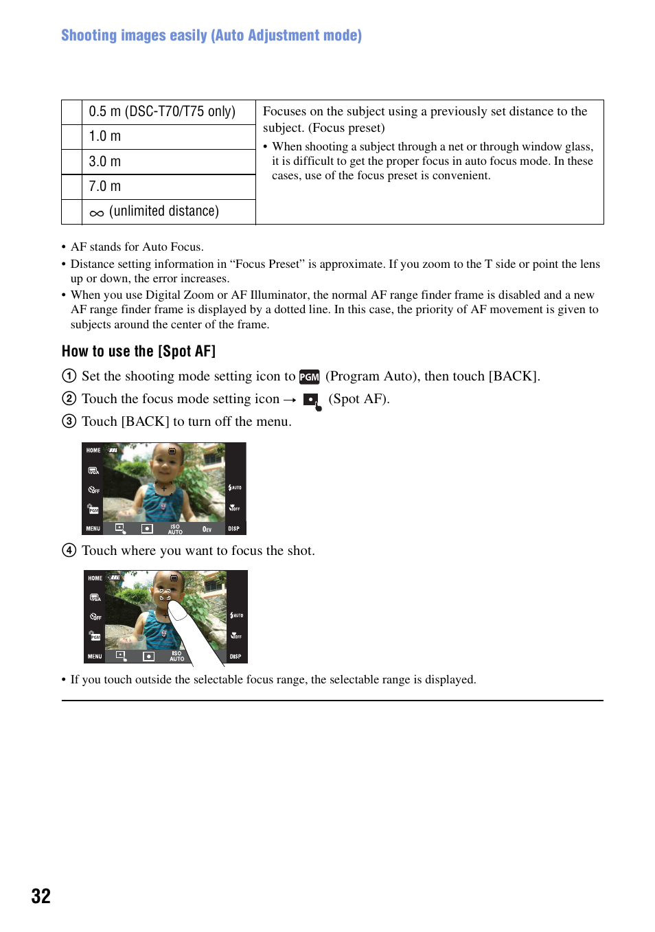 Sony DSC-T200 User Manual | Page 32 / 131