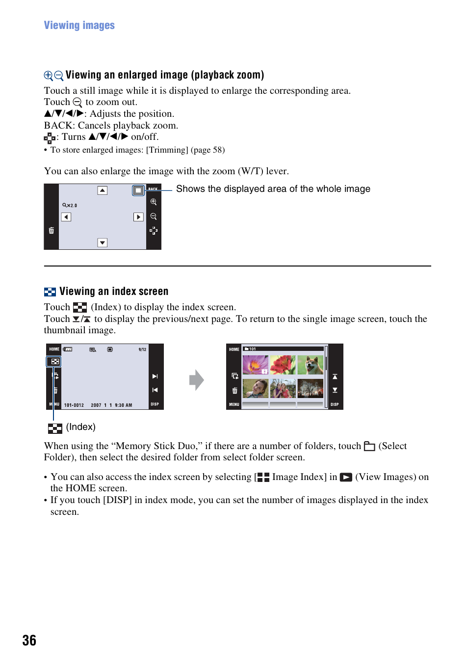 Sony DSC-T200 User Manual | Page 36 / 131