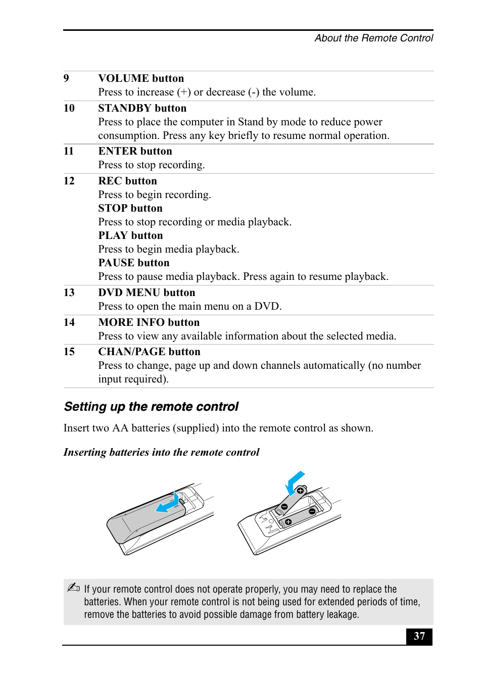 Sony PCV-RZ50C User Manual | Page 37 / 92