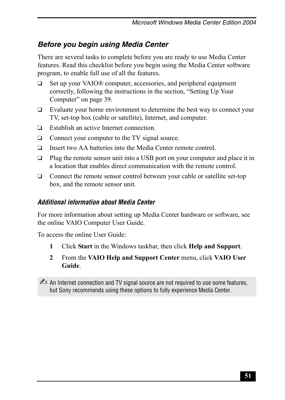 Sony PCV-RZ50C User Manual | Page 51 / 92