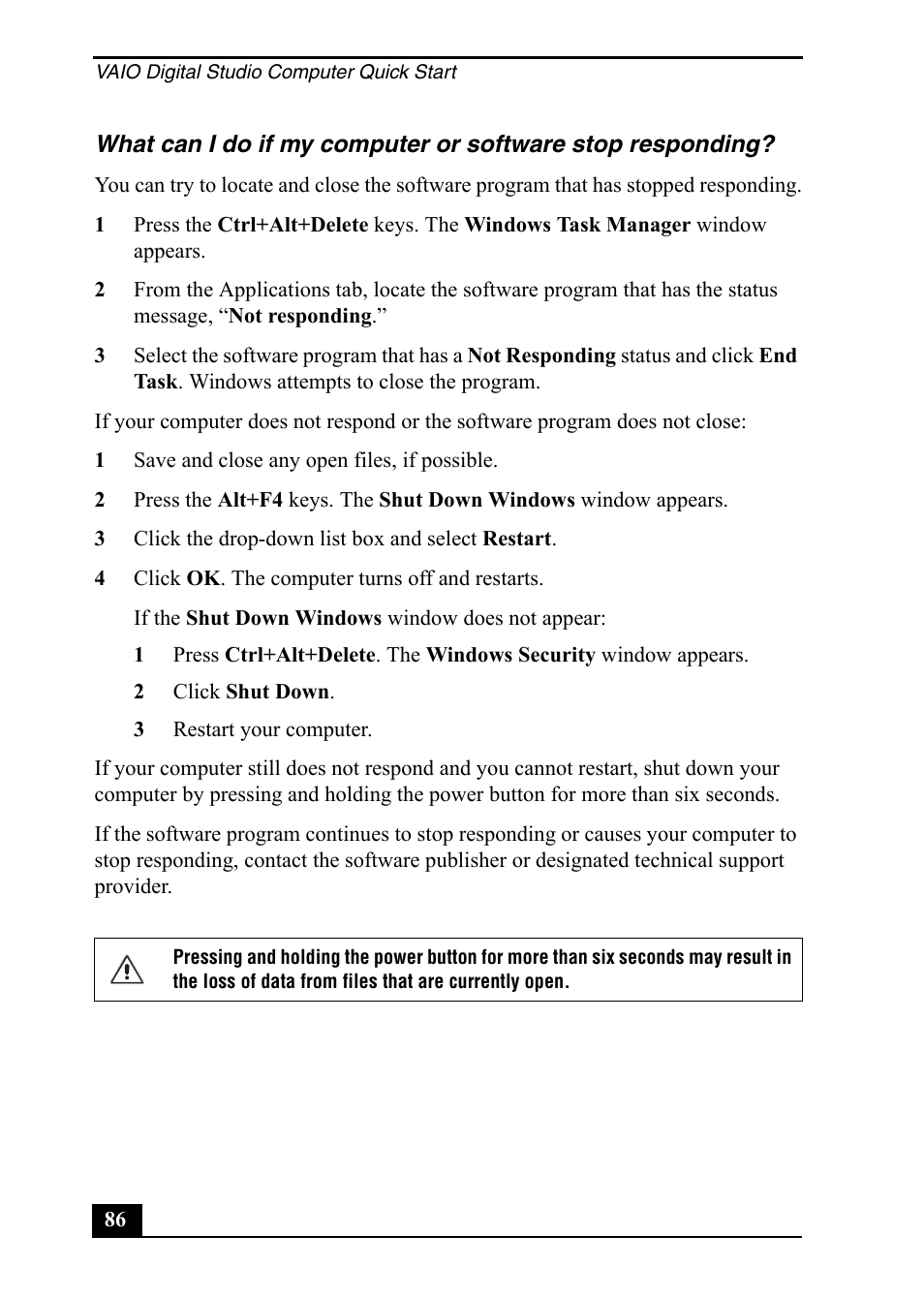 Sony PCV-RZ50C User Manual | Page 86 / 92