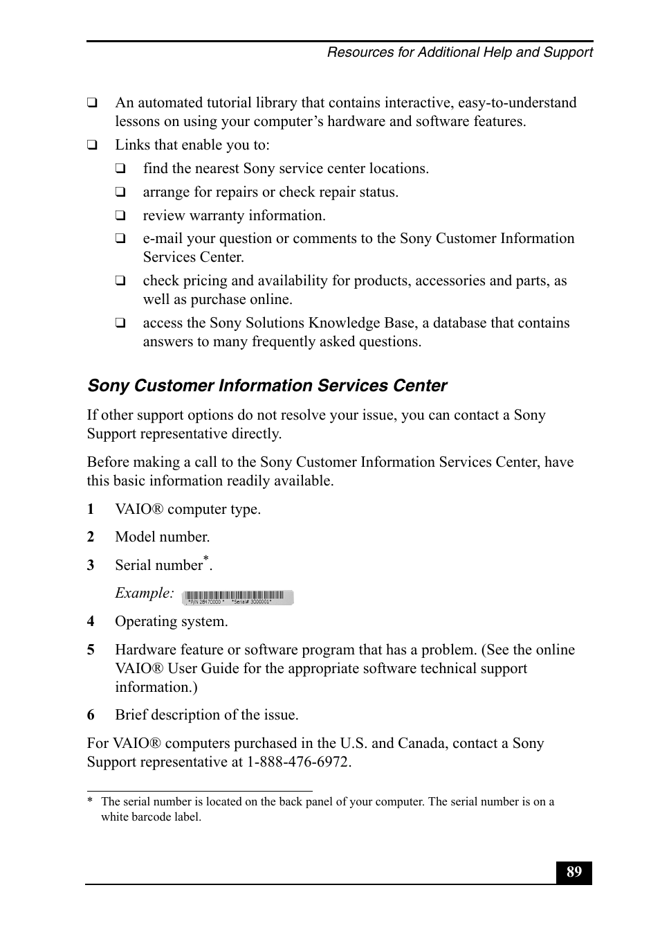 Sony PCV-RZ50C User Manual | Page 89 / 92