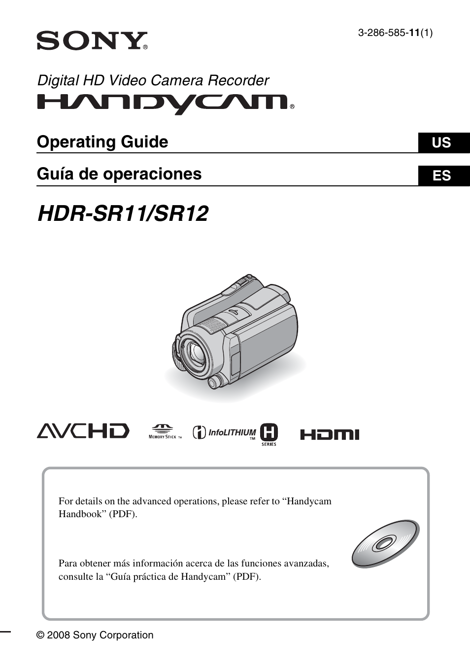 Sony HDR-SR11 User Manual | 72 pages