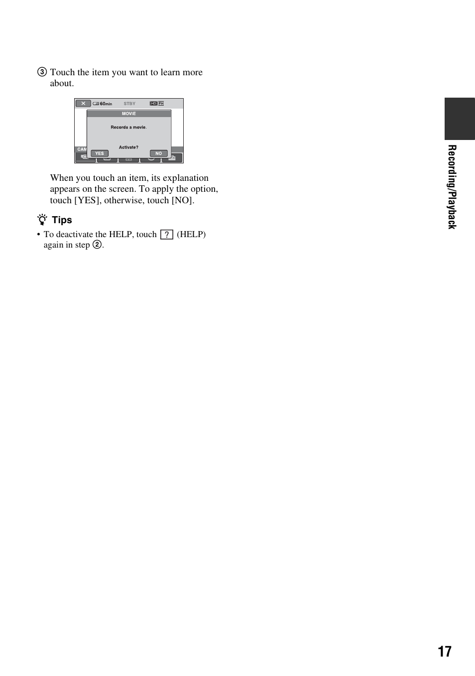 Sony HXR-MC1 User Manual | Page 17 / 96