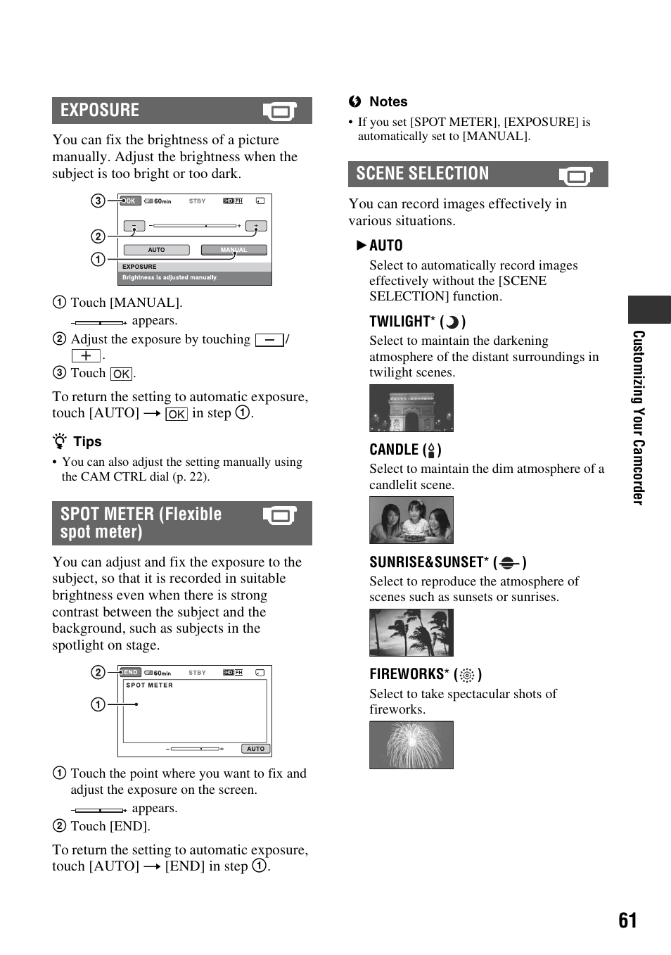 P. 61) | Sony HXR-MC1 User Manual | Page 61 / 96