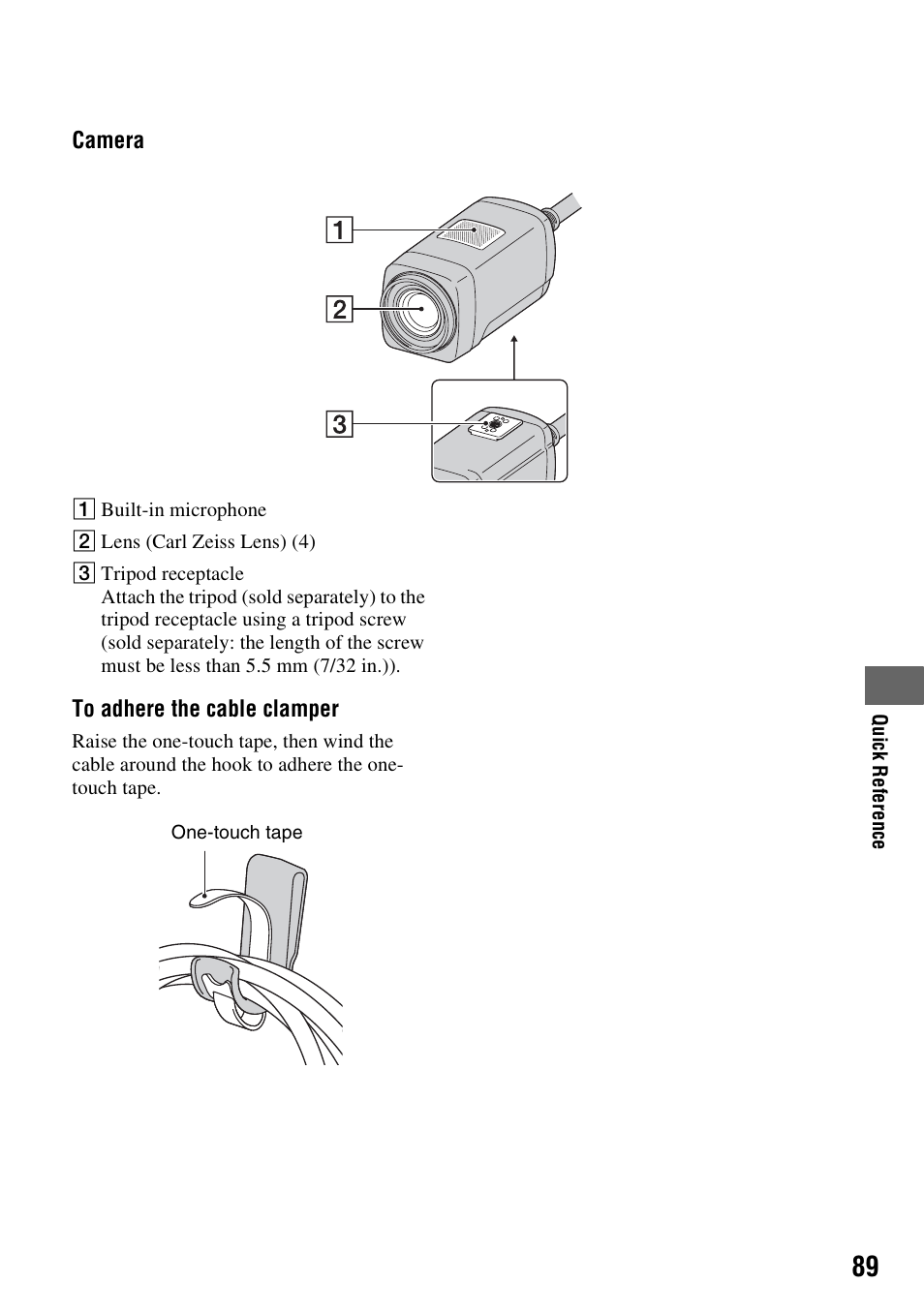 P. 89) | Sony HXR-MC1 User Manual | Page 89 / 96