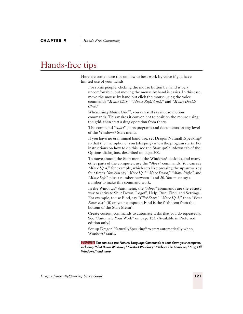 Hands-free tips | Sony ICD-BP150VTP User Manual | Page 129 / 268