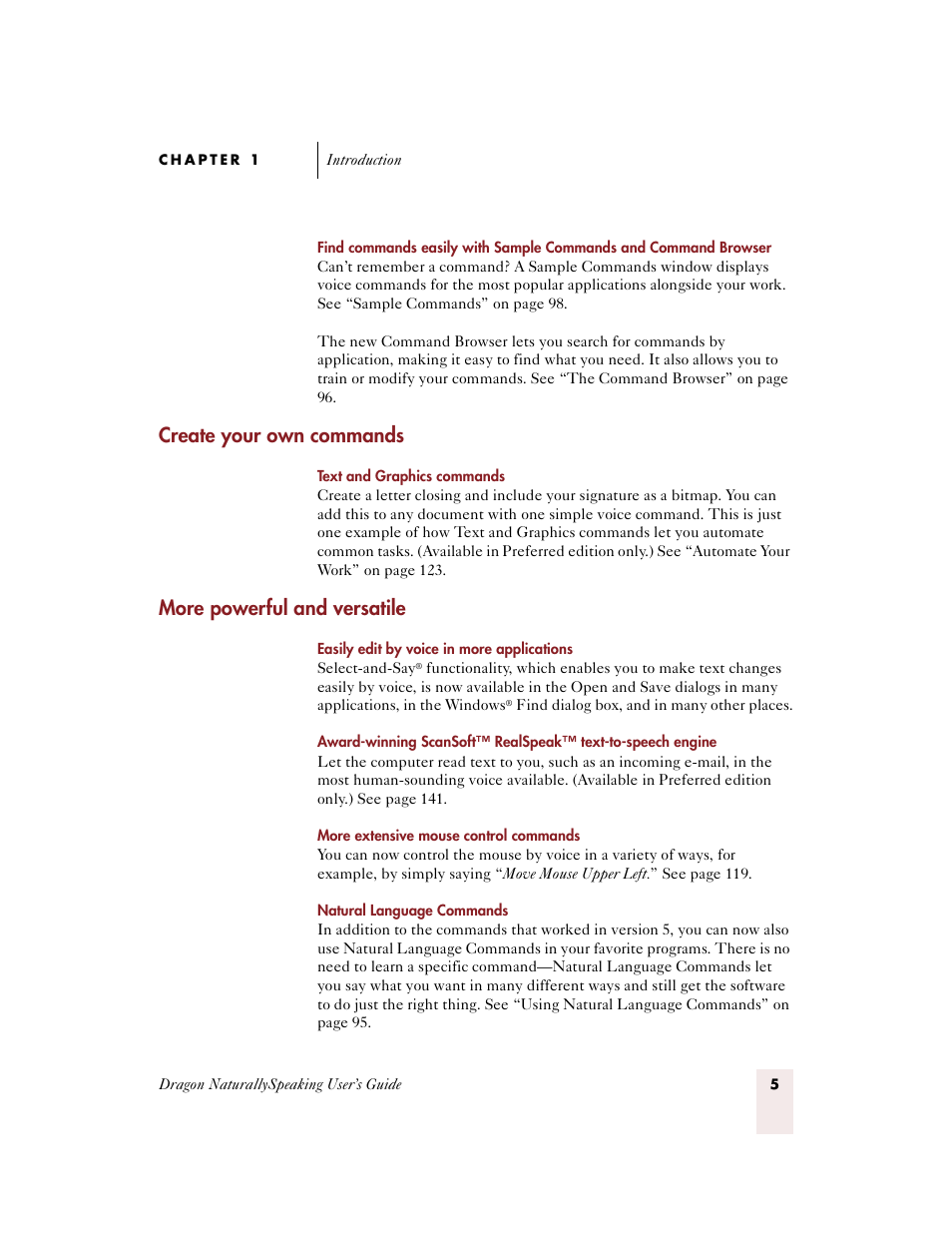 Create your own commands, More powerful and versatile | Sony ICD-BP150VTP User Manual | Page 13 / 268