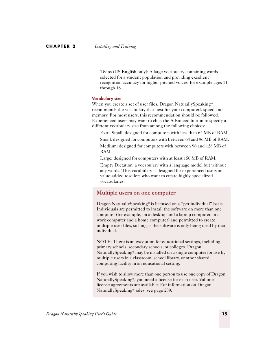 Multiple users on one computer | Sony ICD-BP150VTP User Manual | Page 23 / 268