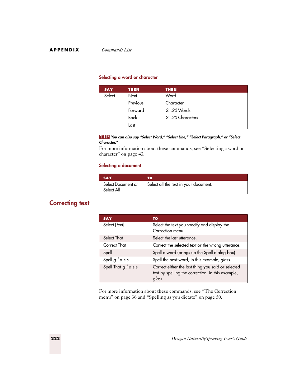 Correcting text | Sony ICD-BP150VTP User Manual | Page 230 / 268