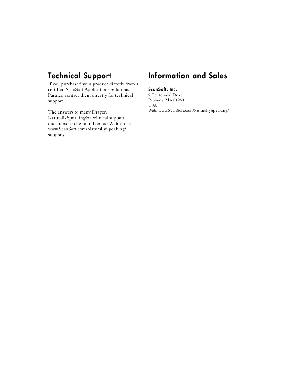 Technical support, Information and sales | Sony ICD-BP150VTP User Manual | Page 267 / 268