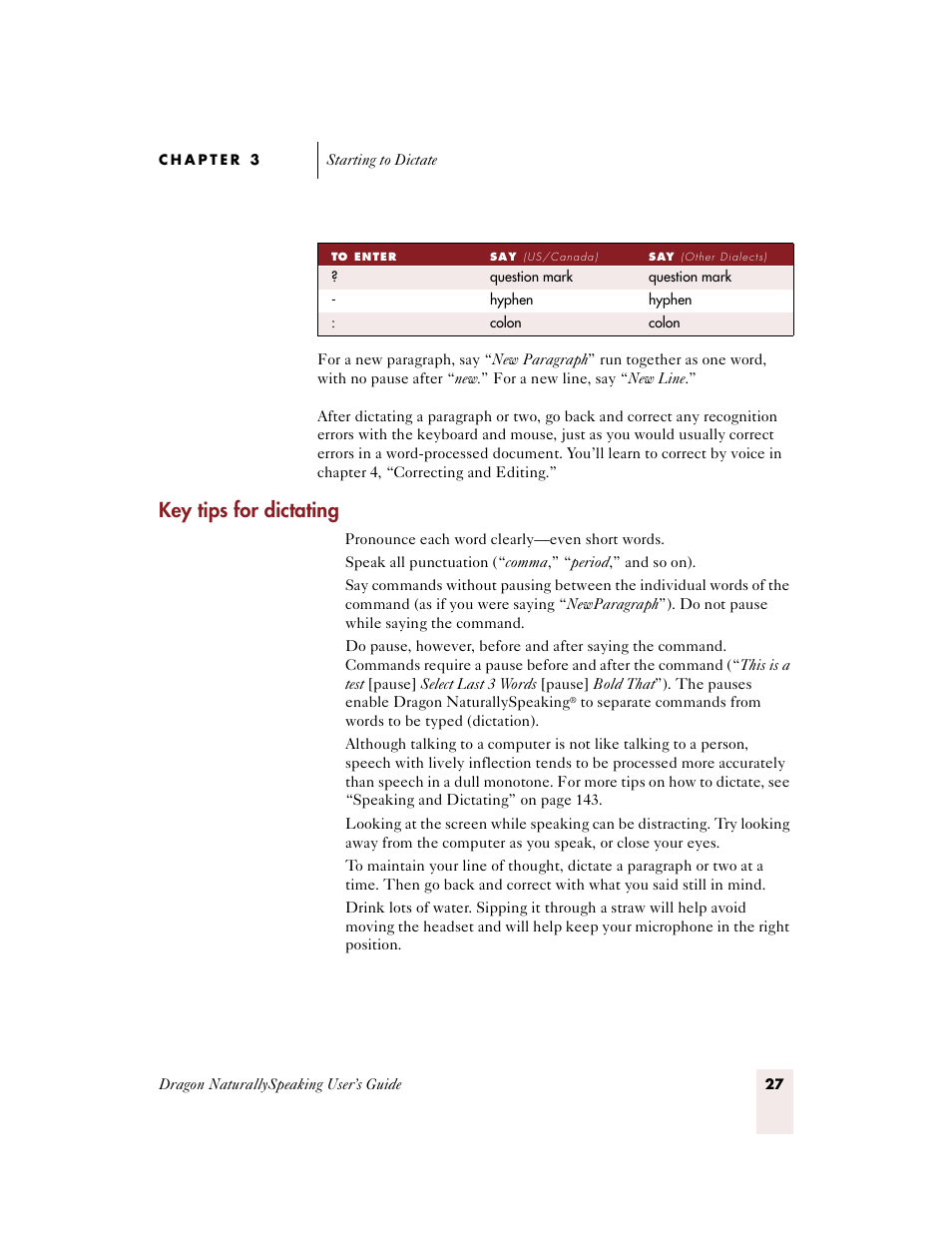 Key tips for dictating | Sony ICD-BP150VTP User Manual | Page 35 / 268