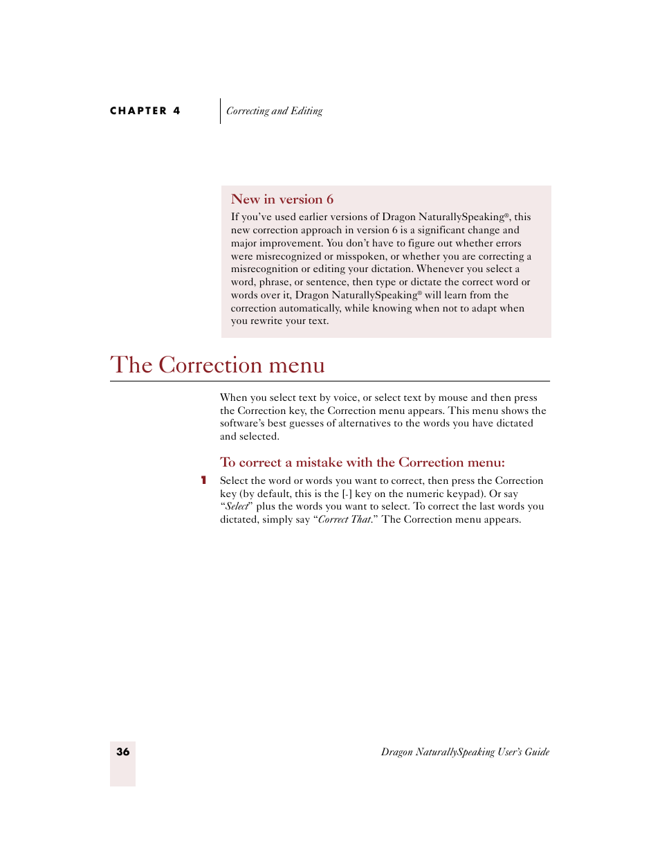The correction menu, E 36 | Sony ICD-BP150VTP User Manual | Page 44 / 268