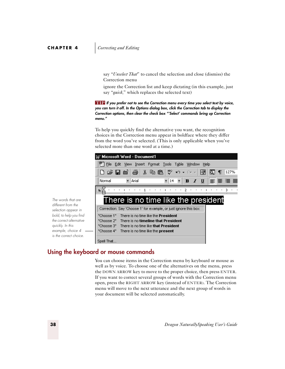 Using the keyboard or mouse commands | Sony ICD-BP150VTP User Manual | Page 46 / 268