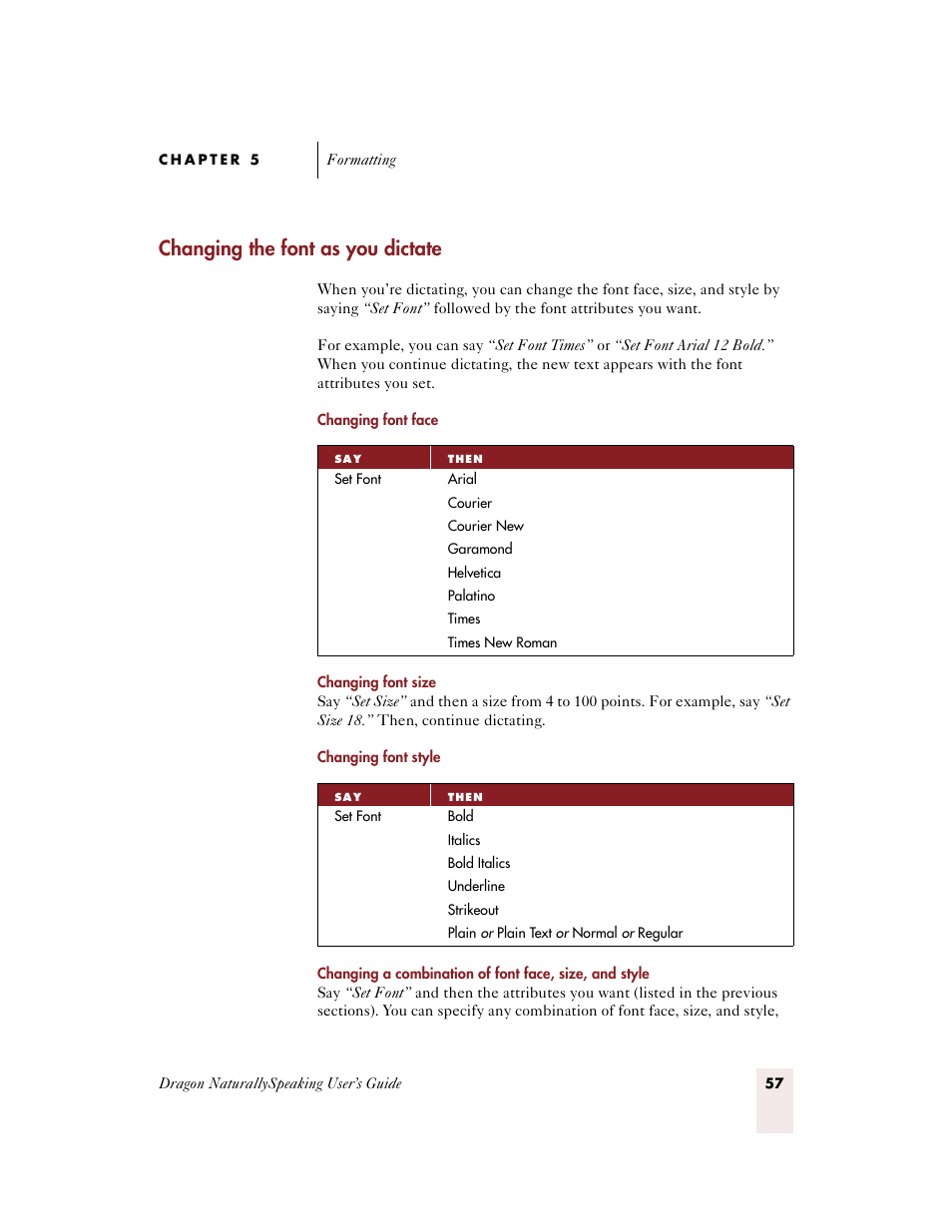 Changing the font as you dictate | Sony ICD-BP150VTP User Manual | Page 65 / 268