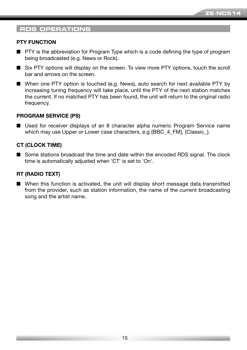 ACR Electronics ZE-NES14 User Manual | Page 15 / 50